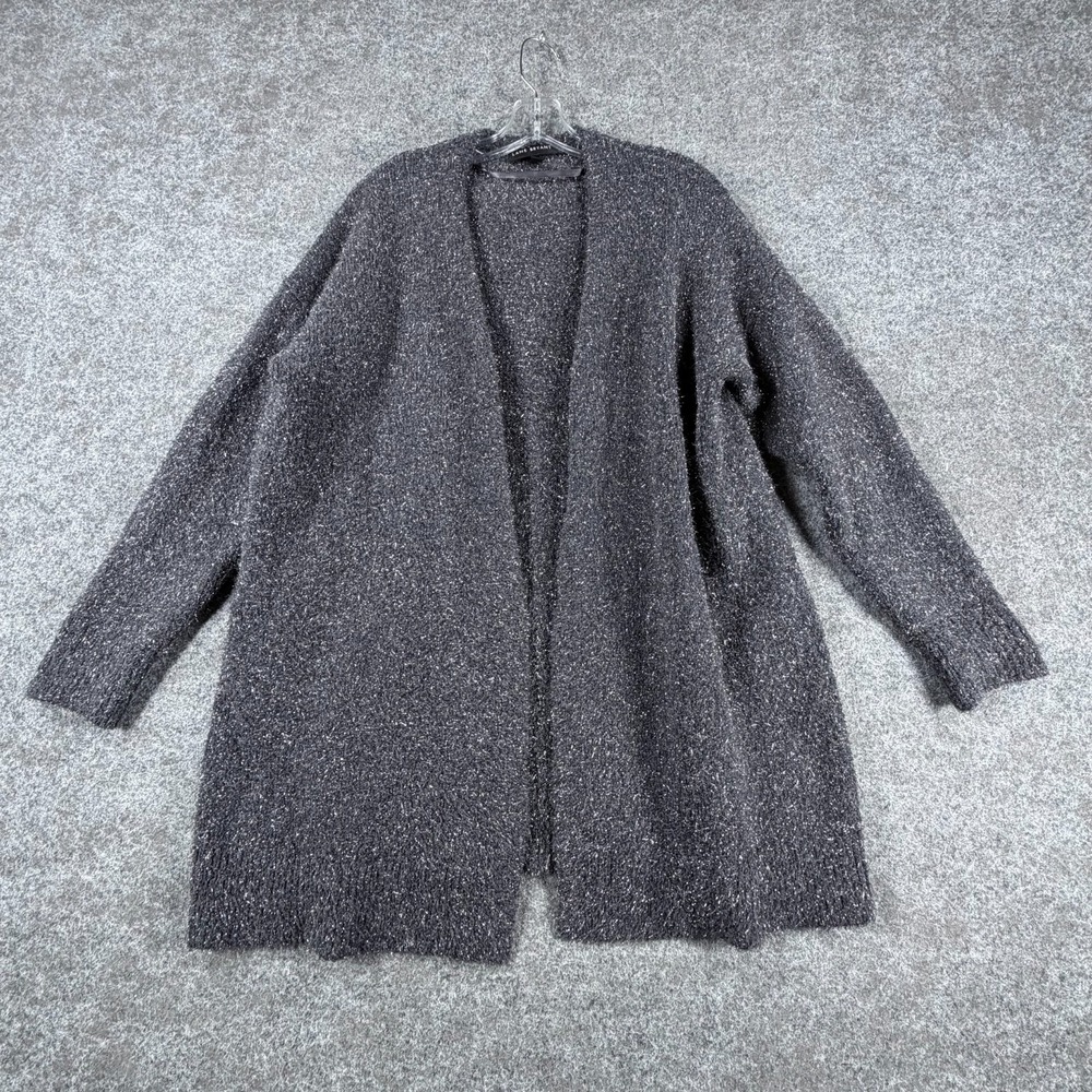 Lane‎ Bryant Cardigan Sweater Womens 14/16 Gray Long Sleeve Office Everyday
